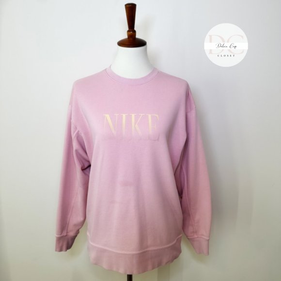 Nike Sweaters Light Pink Nike Sweatshirt Drifit Size Small Poshmark